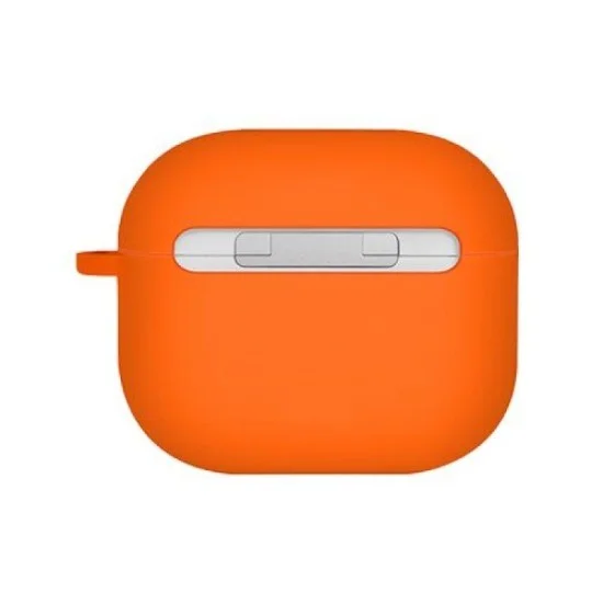 Uniq Nexo Active Hybrid Silicone Airpods 4Th Gen Case With Sports Ear Hooks - Orange